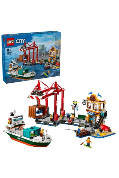 ® City Yük Gemili Liman 60422 - 8+ Yaratıcı Oyuncak Yapım Seti (1226 Parça) - 6