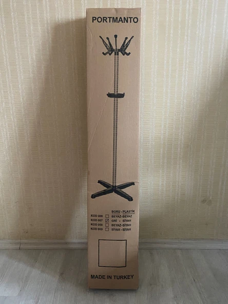 ASVERA Portatif Demonte Metal Portmanto Askılık | Ayaklı Elbise – Şapka – Çanta Askısı - Resim 6