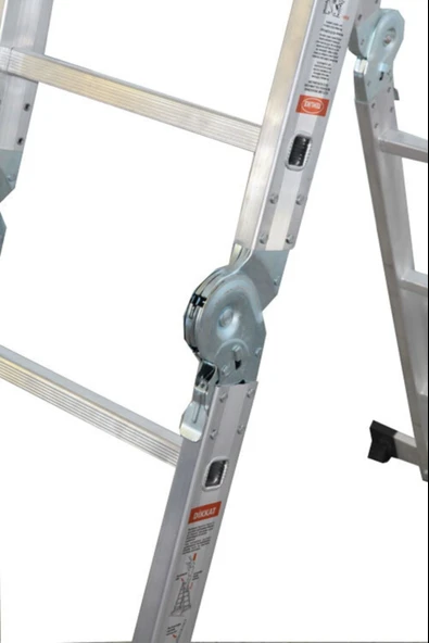 ASVERA 470 CM / 4x4 Çok Amaçlı Akrobat Alüminyum Merdiven – Katlanabilir & Endüstriyel - Resim 6