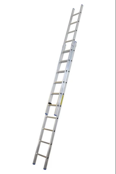 ASVERA 2 Parça x 3 Metre = 6 Metre Alüminyum Merdiven – Profesyonel, Dayanıklı & Yerli Üretim - Resim 2