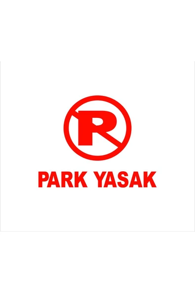 SEÇ Park Yasak Etiket Sticker Çok Amaçlı Sticker Etiket ürün görseli