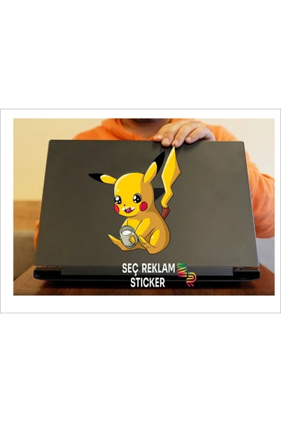 SEÇ Pıkachu Sticker Çok Amaçlı Sticker - Resim 4