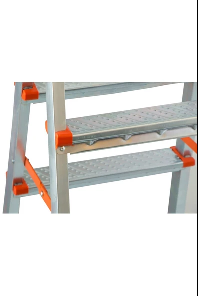 ASVERA 6+6 Çift Çıkışlı Profil Merdiven – Hafif, Dayanıklı, Ev & Bahçe Kullanımı İçin - Resim 4