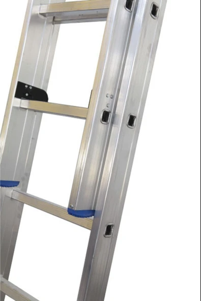 ASVERA 2 Parça x 2 Metre = 4 Metre Alüminyum Merdiven – Profesyonel, Hafif & Yerli Üretim - Resim 2