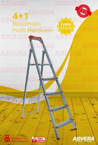 ASVERA 4+1 BASAMAKLI PROFİL MERDİVEN