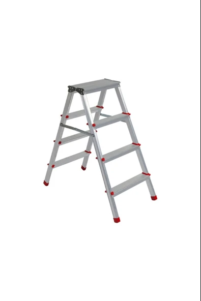 ASVERA Alüminyum 4+4 Çift Çıkışlı Merdiven – Dayanıklı, Hafif, Ev & Ofis Kullanımı İçin ürün görseli