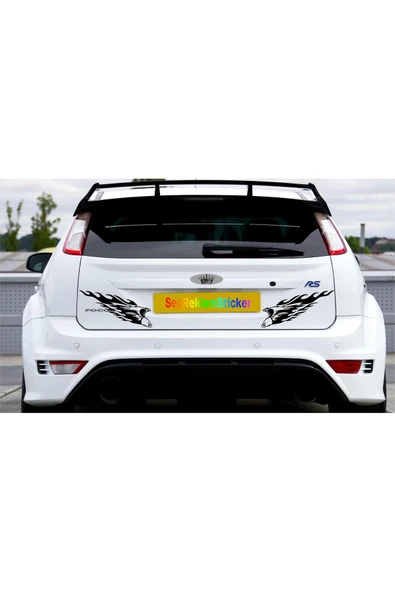 SEÇ Alevli Kartal Sticker  Çok Amaçlı Sticker ürün görseli