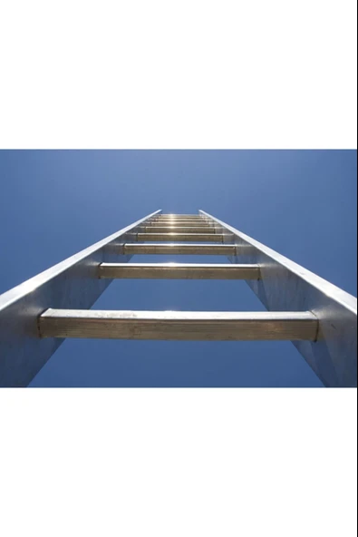 ASVERA Tek Parça 2 Metre Alüminyum Merdiven – Profesyonel, Hafif ve Dayanıklı - Resim 3