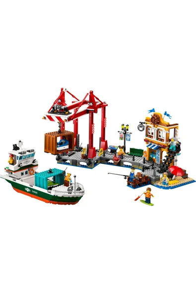 ® City Yük Gemili Liman 60422 - 8+ Yaratıcı Oyuncak Yapım Seti (1226 Parça) - 2