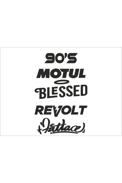 SEÇ Arka Cam Uyumlu 90's Sticker Çok Amaçlı Sticker Etiket ürün görseli