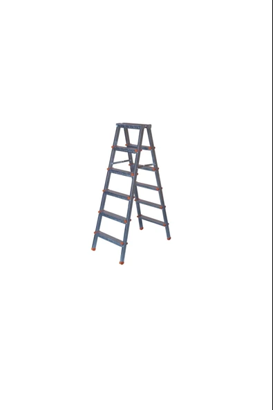 ASVERA 6+6 Çift Çıkışlı Profil Merdiven – Hafif, Dayanıklı, Ev & Bahçe Kullanımı İçin - Resim 2