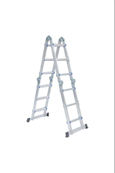 ASVERA 270 CM / 2x4 Çok Amaçlı Akrobat Alüminyum Merdiven – Katlanabilir & Endüstriyel - Resim 3