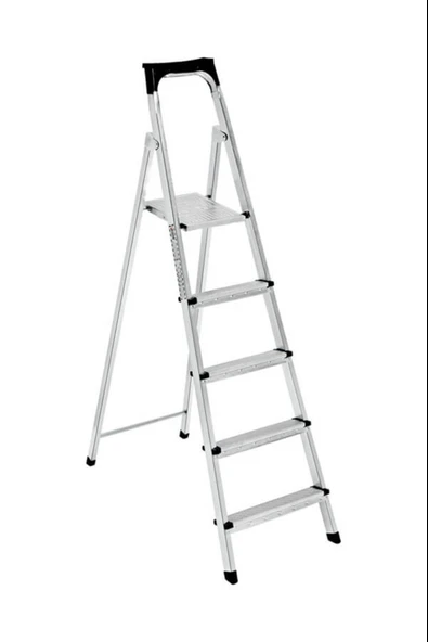 ASVERA 4+1 Basamaklı Profil Merdiven – Kaymaz, Güvenli, Ev & Bahçe Kullanımı İçin - Resim 5