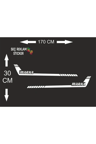 SEÇ ARAÇ KAPI ALTI KUSAK STİCKER - 3