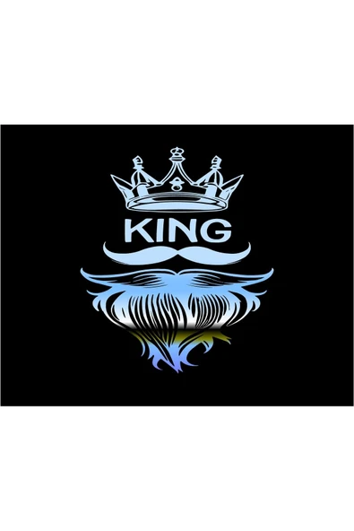 SEÇ Kral Tacı Ve Sakallı Adam Sticker - 1