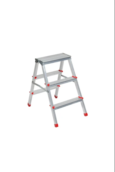 ASVERA Alüminyum 3+3 Çift Çıkışlı Merdiven – Kaymaz, Sağlam, Ev & Bahçe Kullanımı İçin ürün görseli