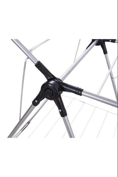 ASVERA Besta Yarı Alüminyum Çamaşır Kurutmalık – Katlanır, Sepetli, Hafif ve Dayanıklı Askı - Resim 5