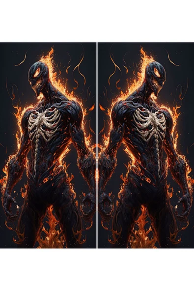 SEÇ Venom Kapı Direği Sticker Araç Sticker