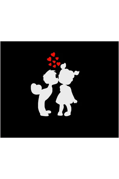 SEÇ Öpüşen Çocuklar Sticker Oto Araba Sticker ürün görseli