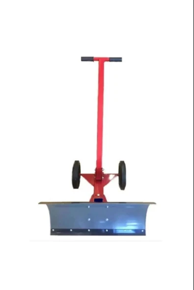 ASVERA Tekerlekli Kar Küreme & Gübre Sıyırıcı | 80 cm Ayarlı, Dayanıklı Plastik Bıçaklı, Ahır ve Bahçe İçin - Resim 2
