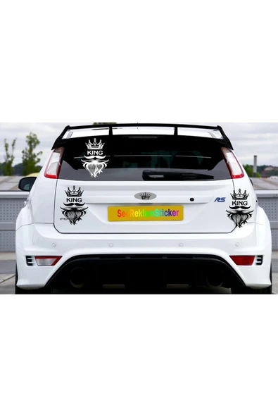 SEÇ Kral Tacı Ve Sakallı Adam Sticker - Resim 2