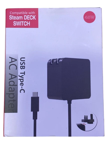 Steamdeck Nintendo Switch Uyumlu 45W 5V-9V12V-15-20V 3A Şarj Cihazı - 4