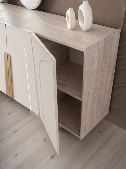 VİZON MDF KONSOL VE AYNA - Resim 3