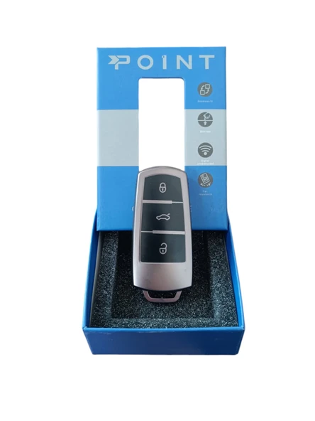 Volkswagen Sustasız Anahtar Uyumlu Silikon Oto Anahtar Kumanda Kabı Kılıf Füme - 5