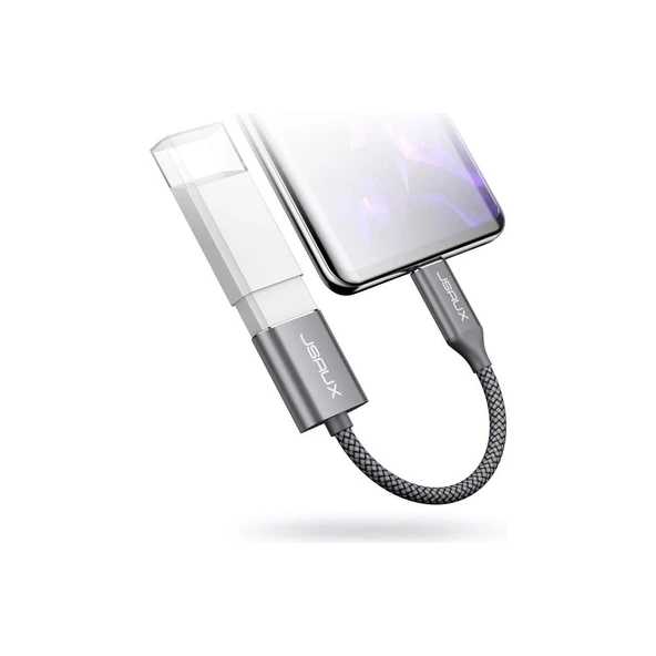 Jsaux USB C To USB Adaptörü Type-C 3.0 Otg Kablosu Çevirici Dönüştürücü Adaptör Kablosu MacBook Pro 2018 2017 ile Uyumlu Samsung Galaxy S20 S20+ Ultra S8 S9 Note 10 Uyumlu CD0019