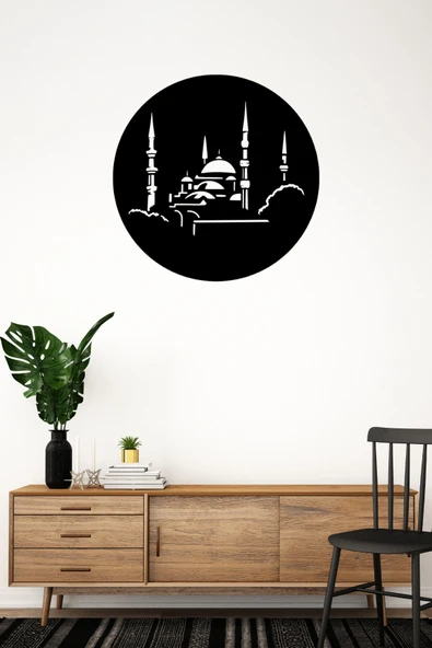 35 cm Camii Silueti Tablo – 3 mm Ahşap MDF - 2