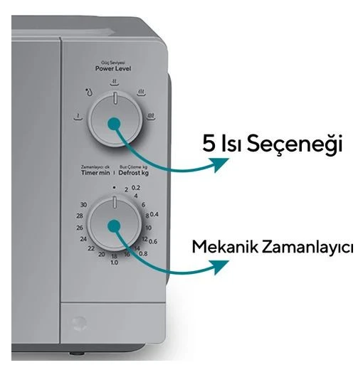 KUMTEL Silver Smartwave Inverter Mikrodalga HMIN-06 - 3
