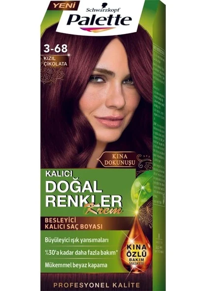 PALETTE NATURAL COLORS 3-68 KIZIL ÇİKOLATA SAÇ BOYASI