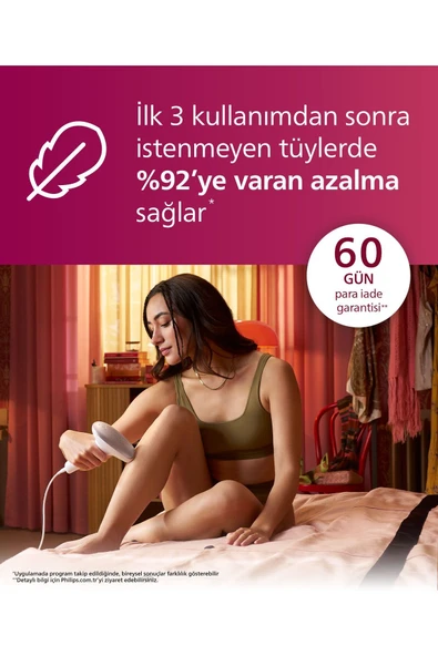 Philips Brı924/00 Lumea Lazer Epilasyon Ipl Tüy Alma Cihazı,çanta Ve Yüz Temizleme Cihazı Hediyeli - 6
