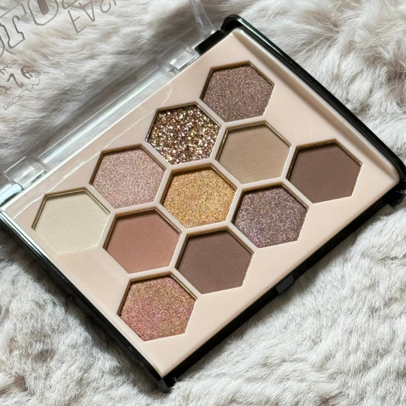 Sudedi Home Göz Alıcı 11 Renkli Far Paleti - Mat, Işıltılı ve Simli Seçenekler (Model-3)