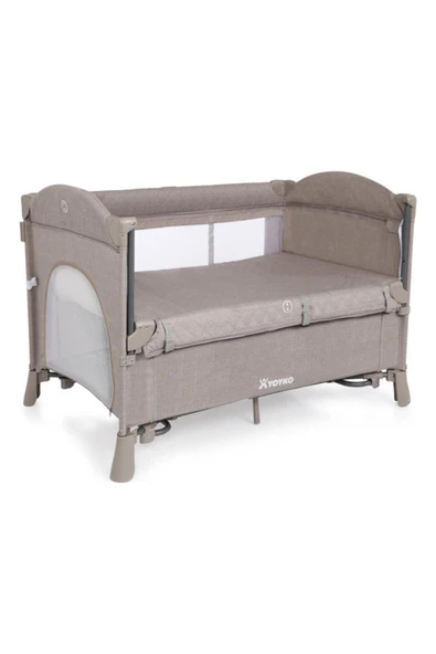 Arka Bahçemdeki Atölyem Exclusive Comfort 8 In 1 Park Yatak Oyun Parkı Haki 70 X 110 Cm.
