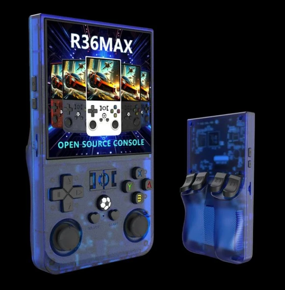 Konsol Plus R36S Max Retro El Oyun Konsolu 4.0'' IPS Ekranlı 18.000 Oyunlu
