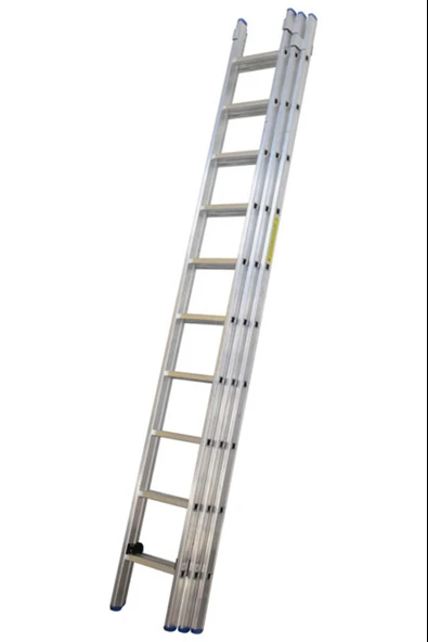 ASVERA 3 Parça x 2 Metre = 6 Metre Alüminyum Merdiven – Profesyonel, Katlanabilir & Yerli Üretim - Resim 2