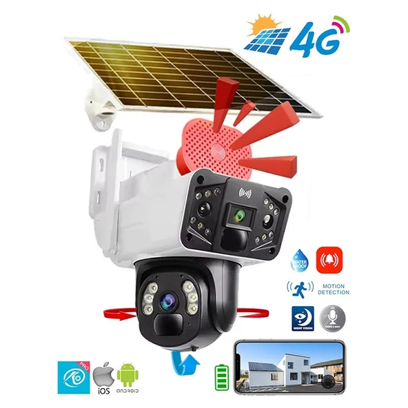 O-Kam 3915 Full HD Solar Gece Görüşlü Güvenlik Kamerası