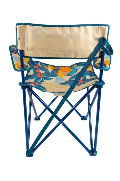 Desenli Katlanır Kamp Piknik Sandalyesi Rejisör Koltuğu - 4