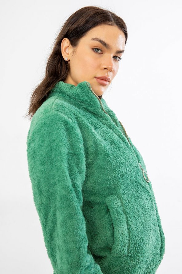 Fermuar Detay Mont-Mint