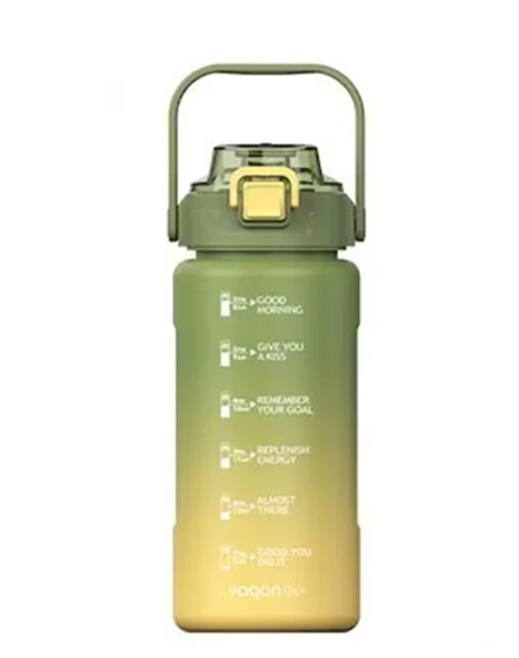 Polikarbon Matara Suluk 1500 Ml Vgn2213 Yeşil-Sarı