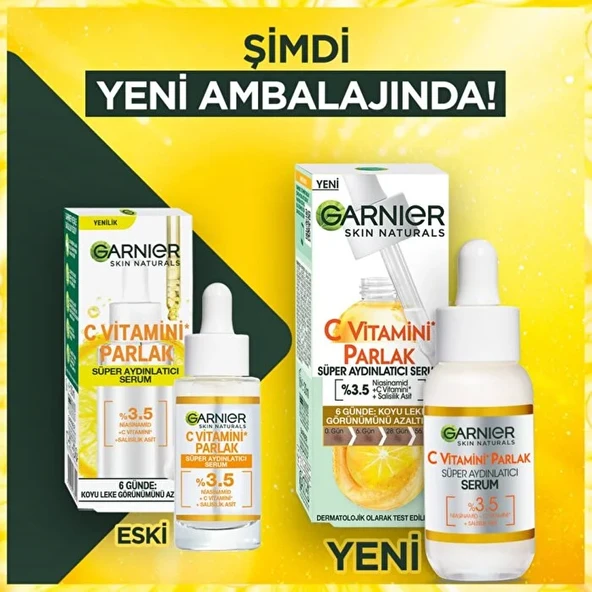 Garnier C vitaminli serum süper aydınlatıcı koyu leke azaltıcı serum 30 ml - 6