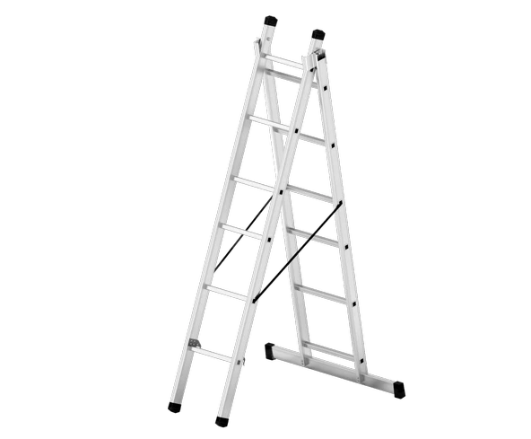 ASVERA 2 Parça x 2 Metre = 4 Metre A Tipi Alüminyum Merdiven – Profesyonel, Katlanabilir & Yerli Üretim - Resim 2