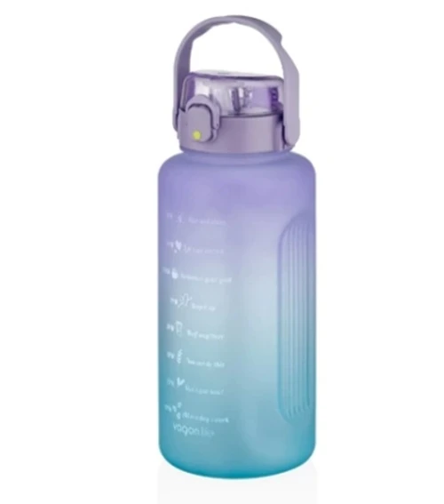 Polikarbon Matara Suluk 2500 Ml Vgn2215 Mor-Mavi