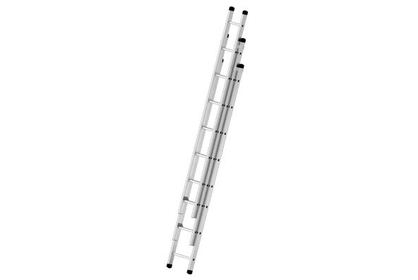3X2,5=7,5 METRE 3 PARÇALI ALÜMİNYUM MERDİVEN - 5