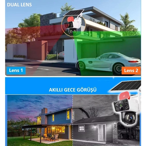 O-Kam 3915 Full HD Solar Gece Görüşlü Güvenlik Kamerası - 5