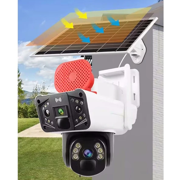 O-Kam 3915 Full HD Solar Gece Görüşlü Güvenlik Kamerası - 6