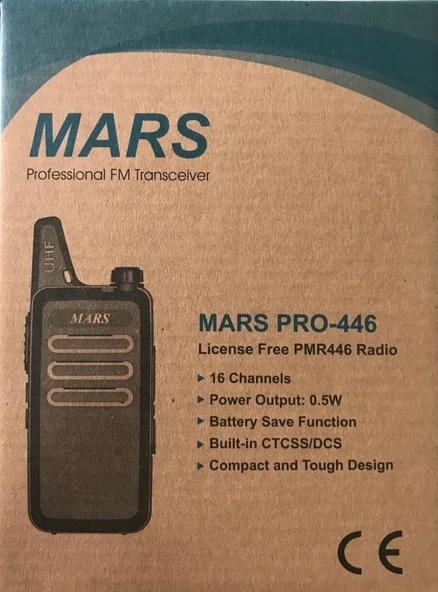 Mars PRO-446 Pmr El Telsizi (Tekli Paket) ürün görseli