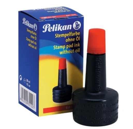 Pelikan Istampa Mürekkebi 30Cc Kırmızı - 3 adet