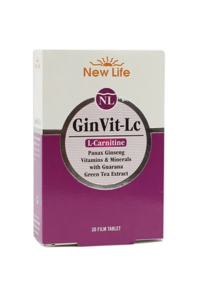 NEW LIFE Ginvit-lc L- Carnitine 30 Film Tablet 7640128140993